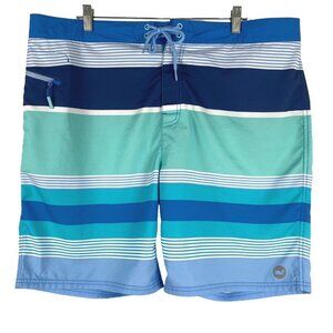 Vineyard Vines Peaks Island Board Shorts Bottom Men's Size 40 Striped SW-1666‎